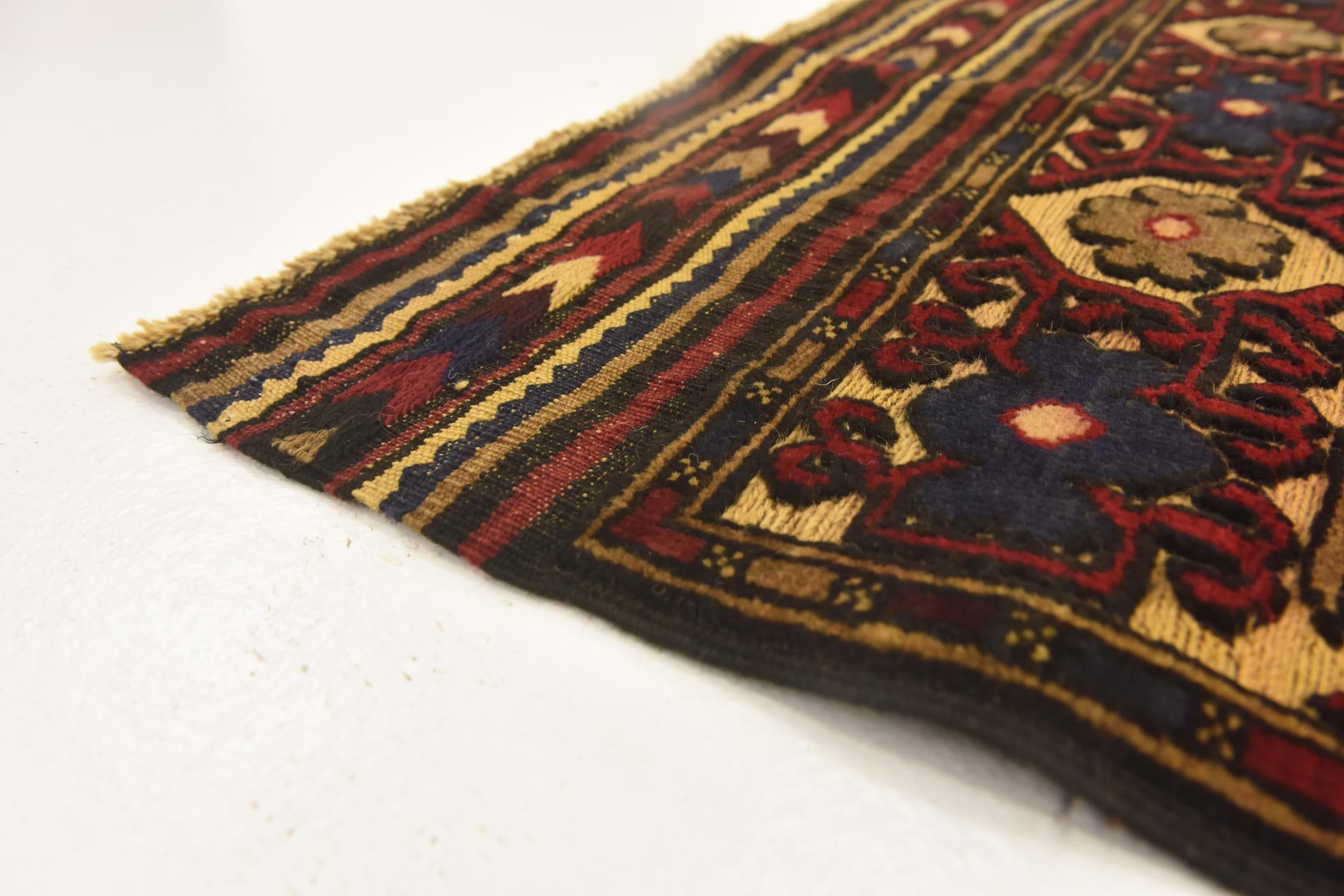 4' 2 x 6' 4 Hand Knotted Sumak Wool Rug