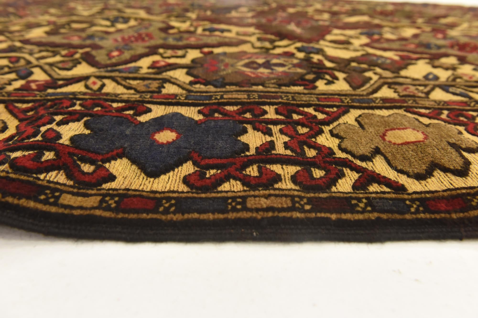 4' 2 x 6' 4 Hand Knotted Sumak Wool Rug
