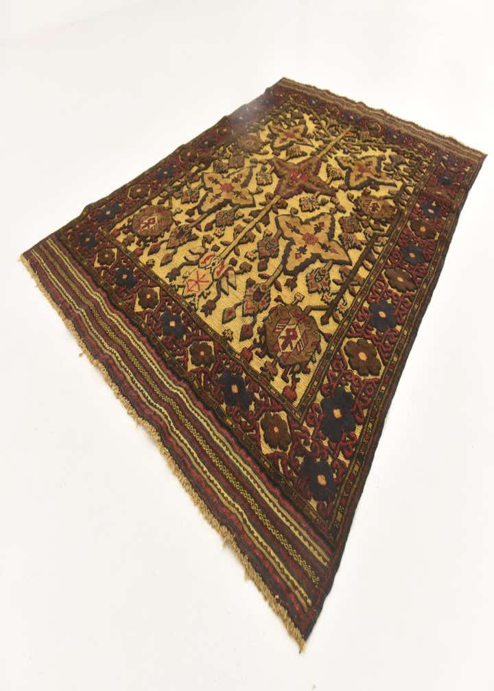 4' 2 x 6' Hand Knotted Sumak Wool Rug