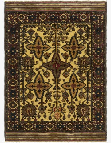4' 2 x 6' Hand Knotted Sumak Wool Rug