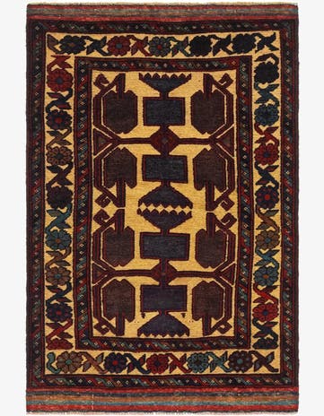2' 10 x 4' 4 Hand Knotted Sumak Wool Rug