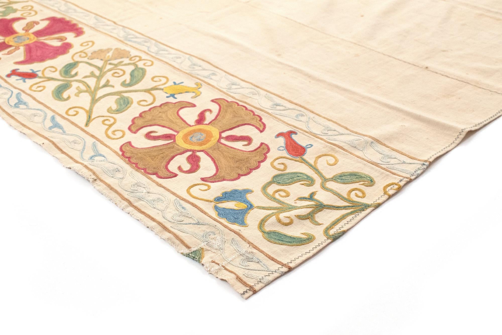 5' 3 x 7' 7 Suzani Rug