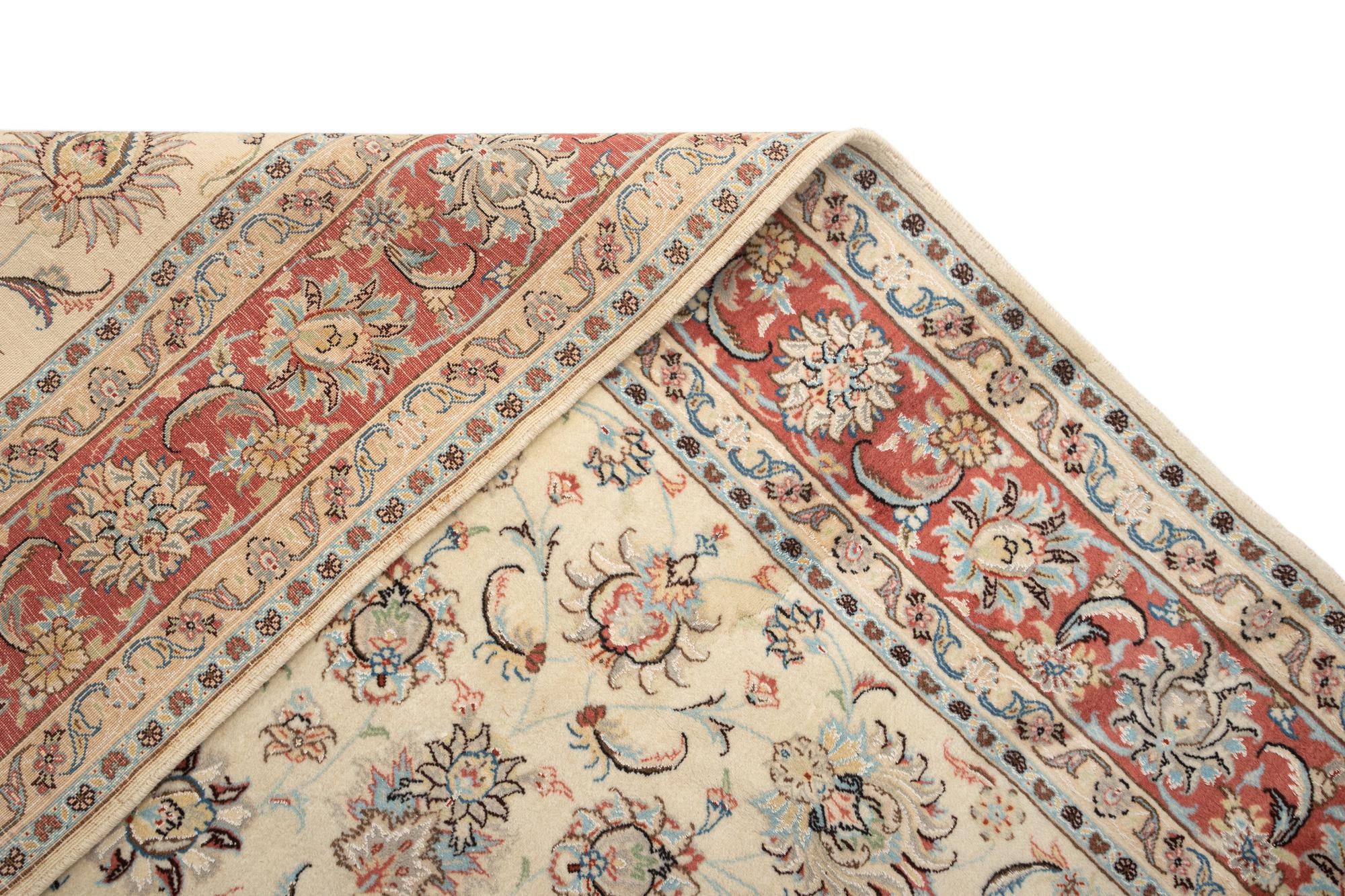 8' x 11' 4 Tabriz Wool Rug