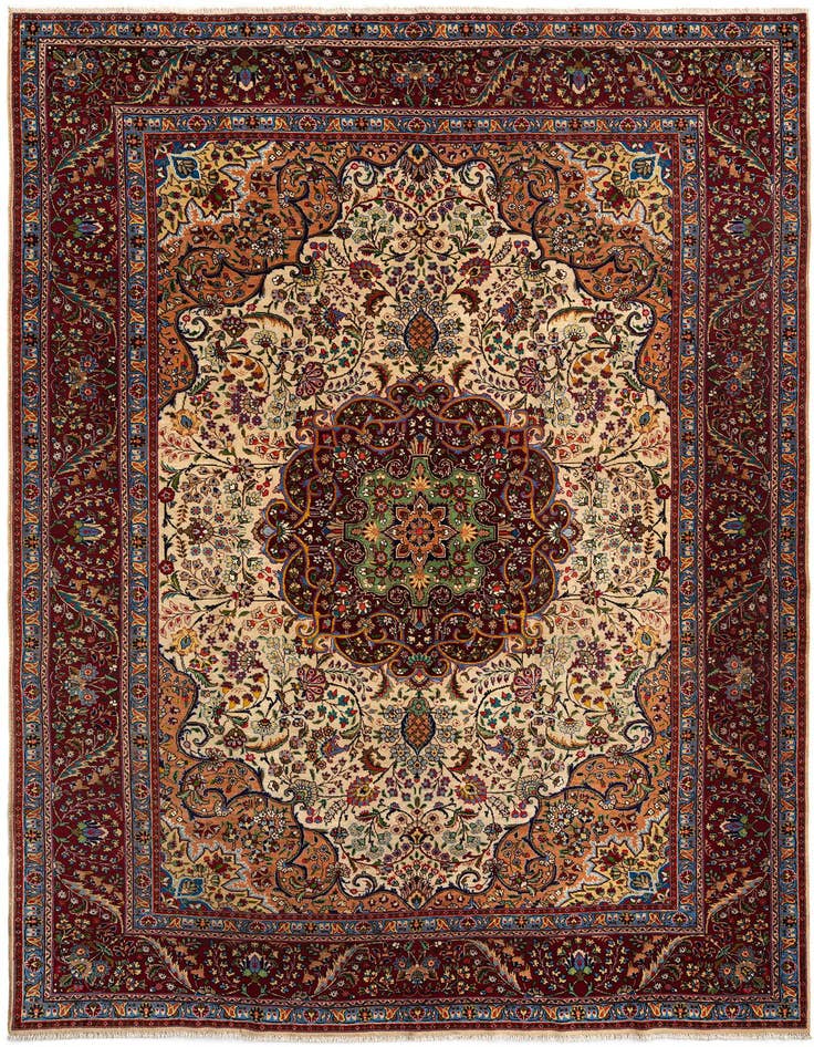 Detail image of 7' 9 x 11' 5 Tabriz Wool Rug
