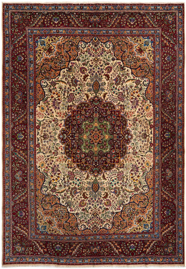 Detail image of 7' 9 x 11' 5 Tabriz Wool Rug