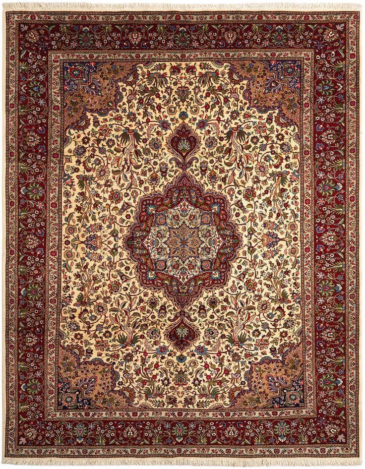 Detail image of 8' 1 x 11' 8 Tabriz Wool Rug