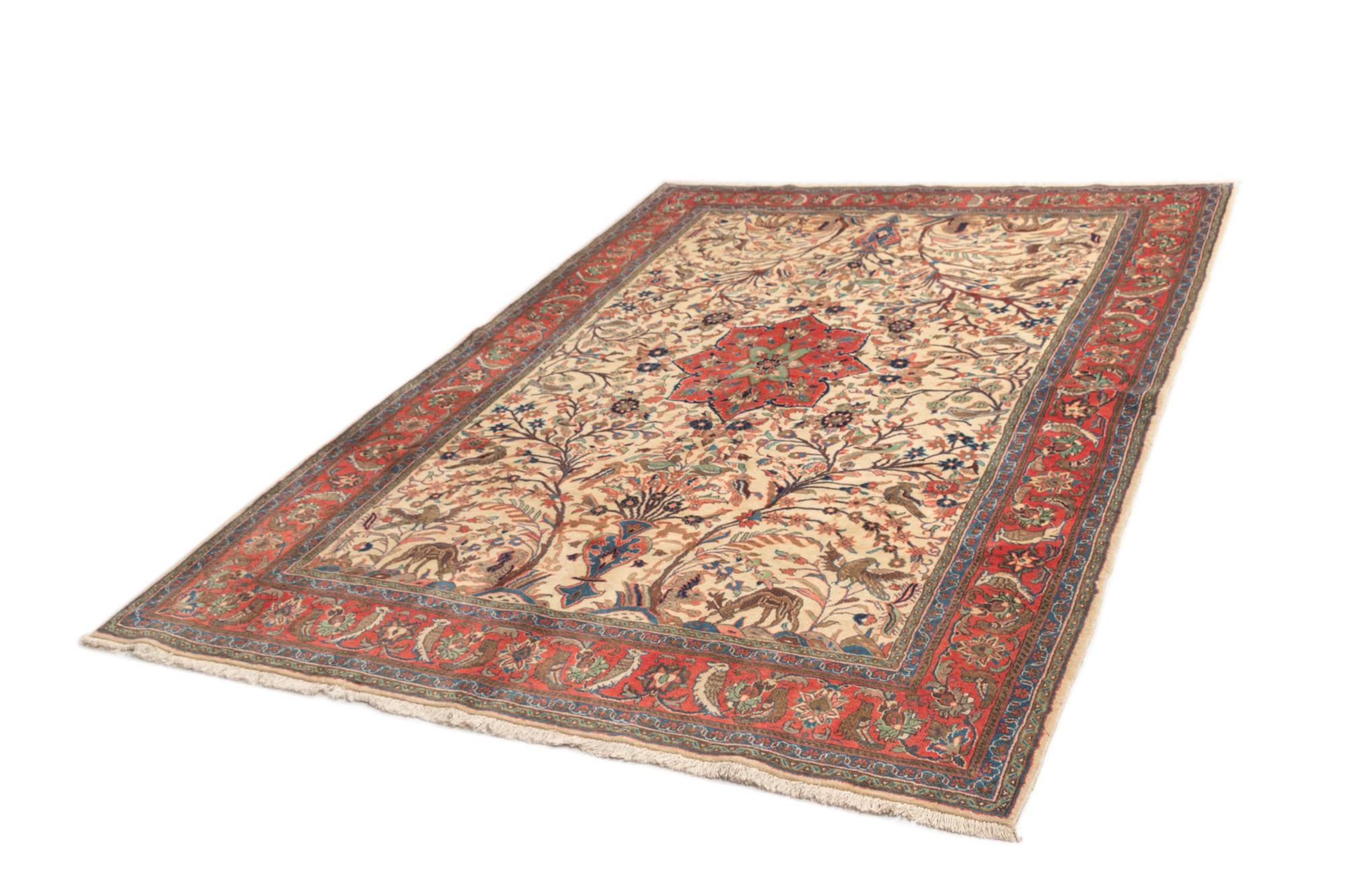 6' 7 x 9' 5 Tabriz Wool Rug