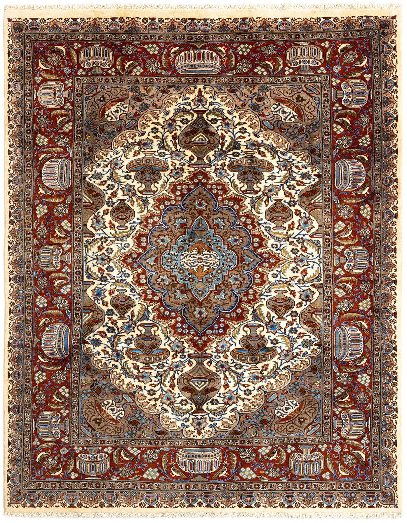 6' 9 x 9' 5 Tabriz Wool Rug