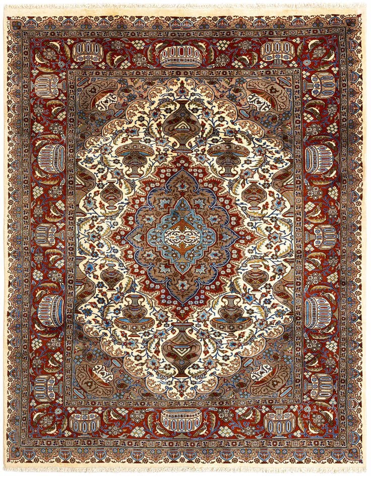 Detail image of 6' 9 x 9' 5 Tabriz Wool Rug