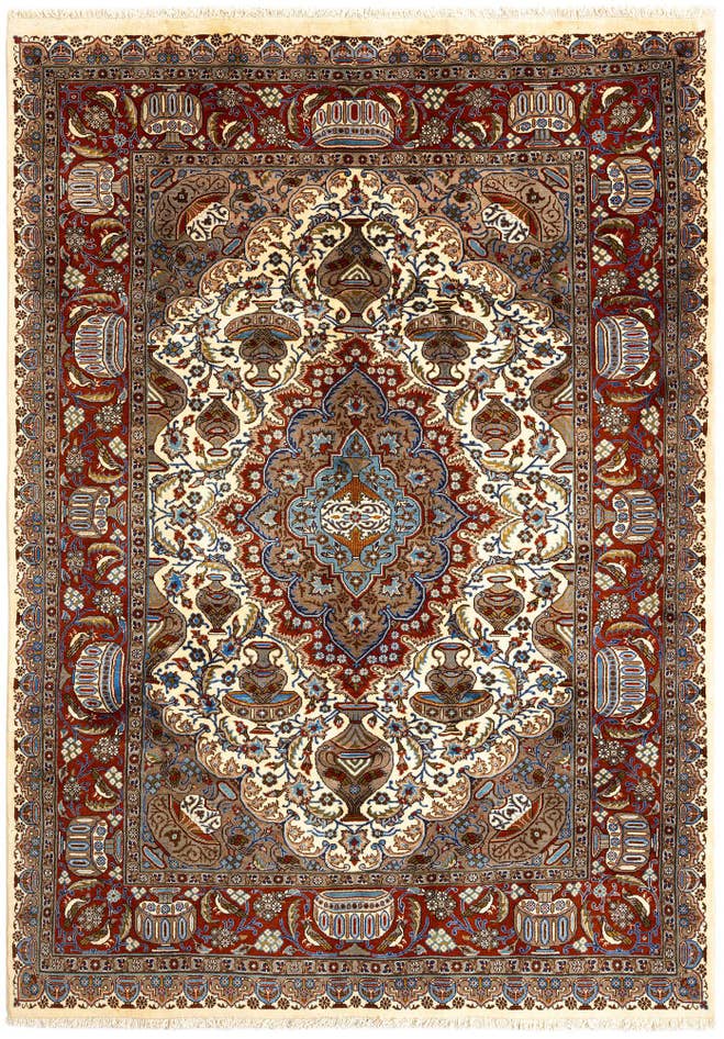 Detail image of 6' 9 x 9' 5 Tabriz Wool Rug