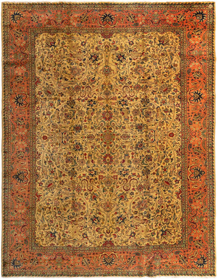 Detail image of 9' 5 x 12' 10 Tabriz Rug