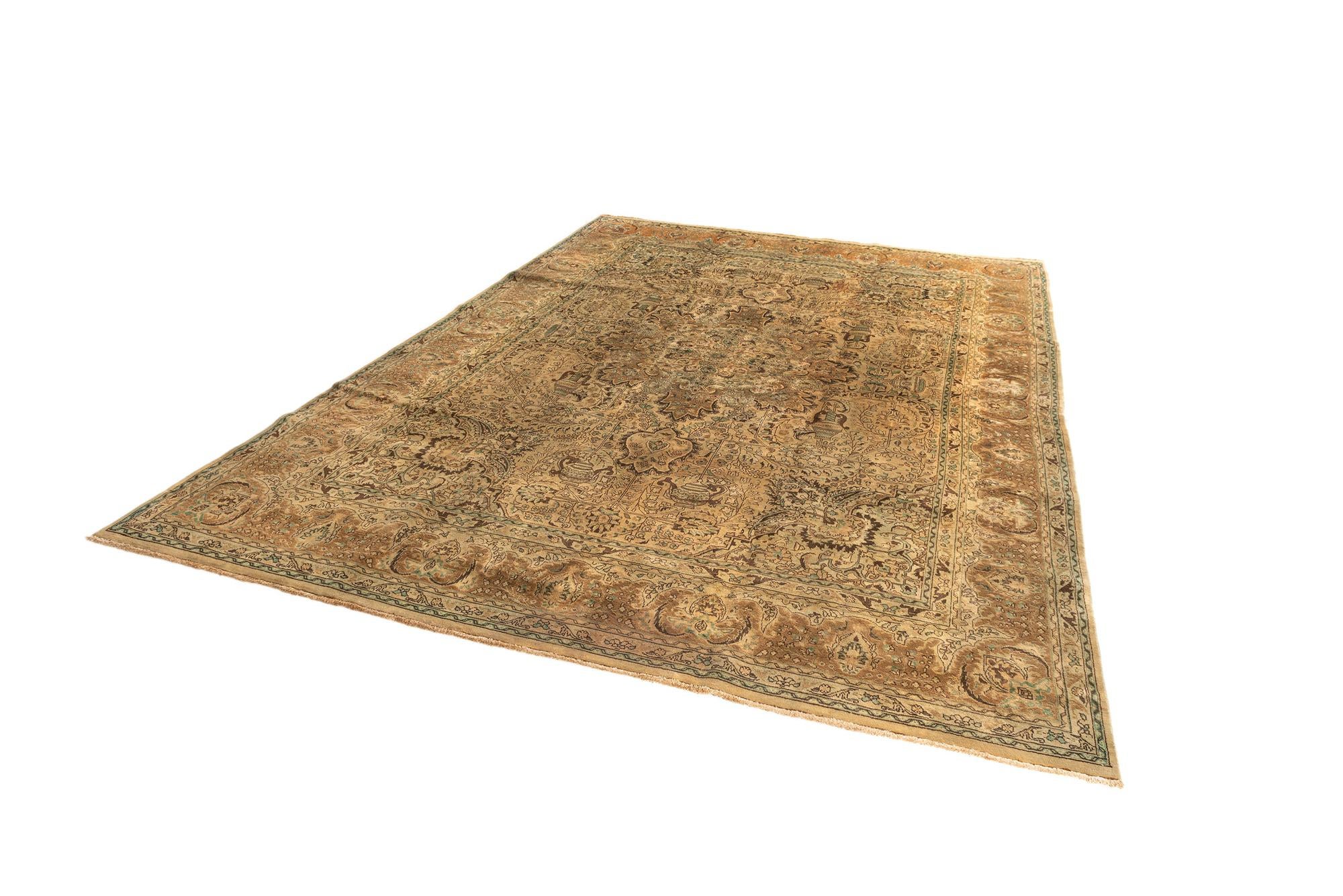 9' 5 x 13' 3 Tabriz Rug