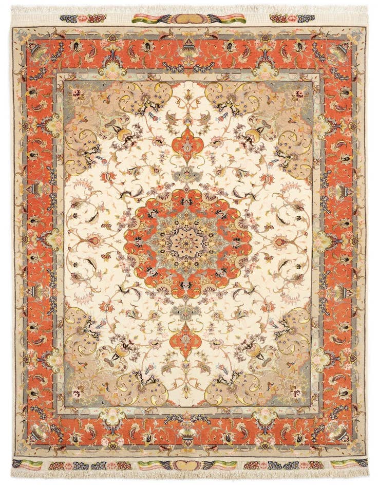 Detail image of 4' 11 x 7' 4 Tabriz Rug