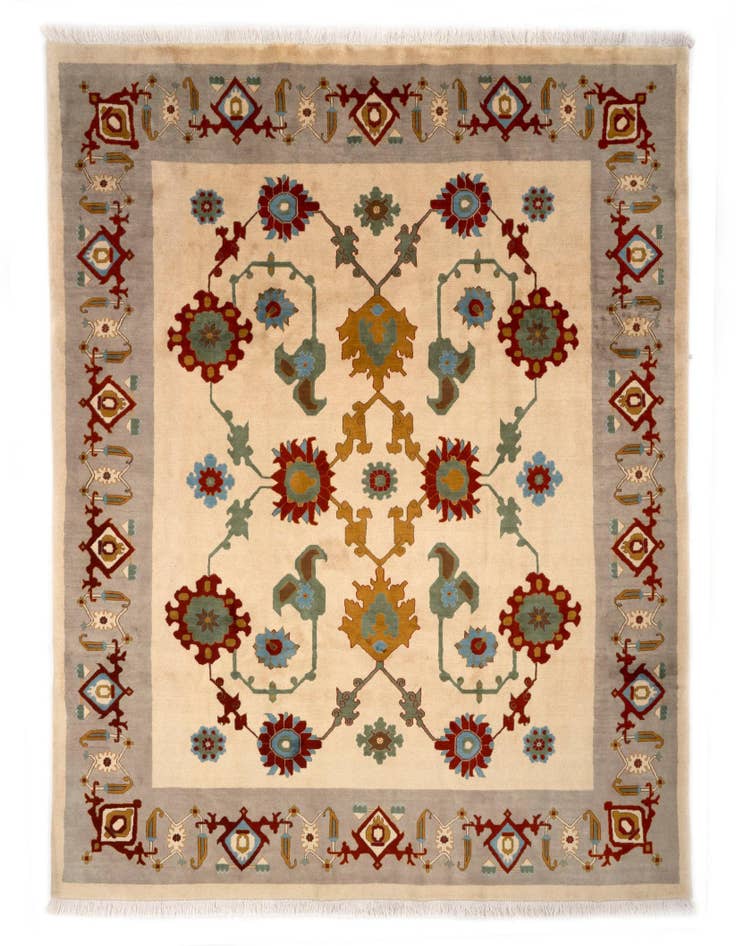 Detail image of 8' 2 x 9' 11 Hand Knotted Tabriz Wool Rug