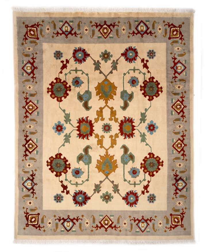 8' 2 x 9' 11 Hand Knotted Tabriz Wool Rug