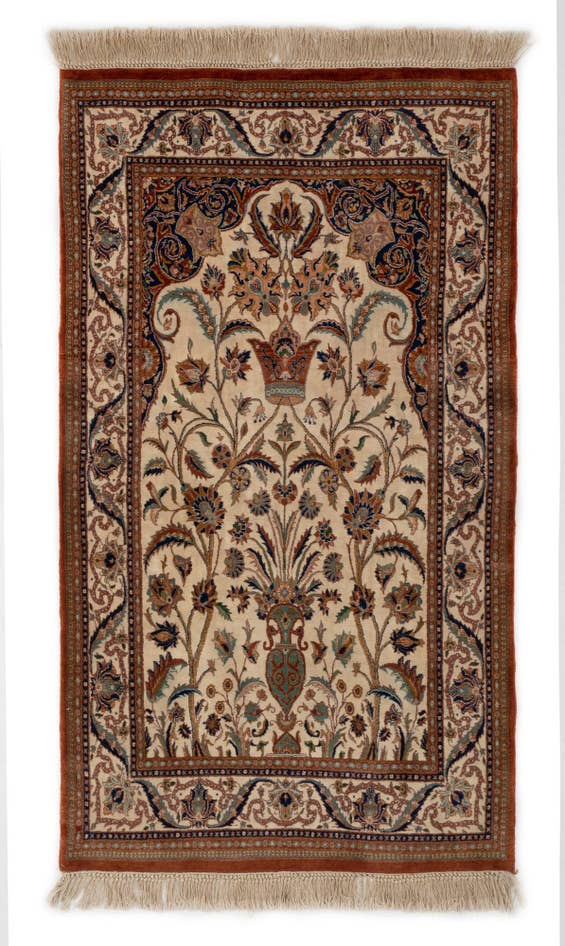 Detail image of 3' 4 x 5' 9 Hand Knotted Tabriz Wool Rug