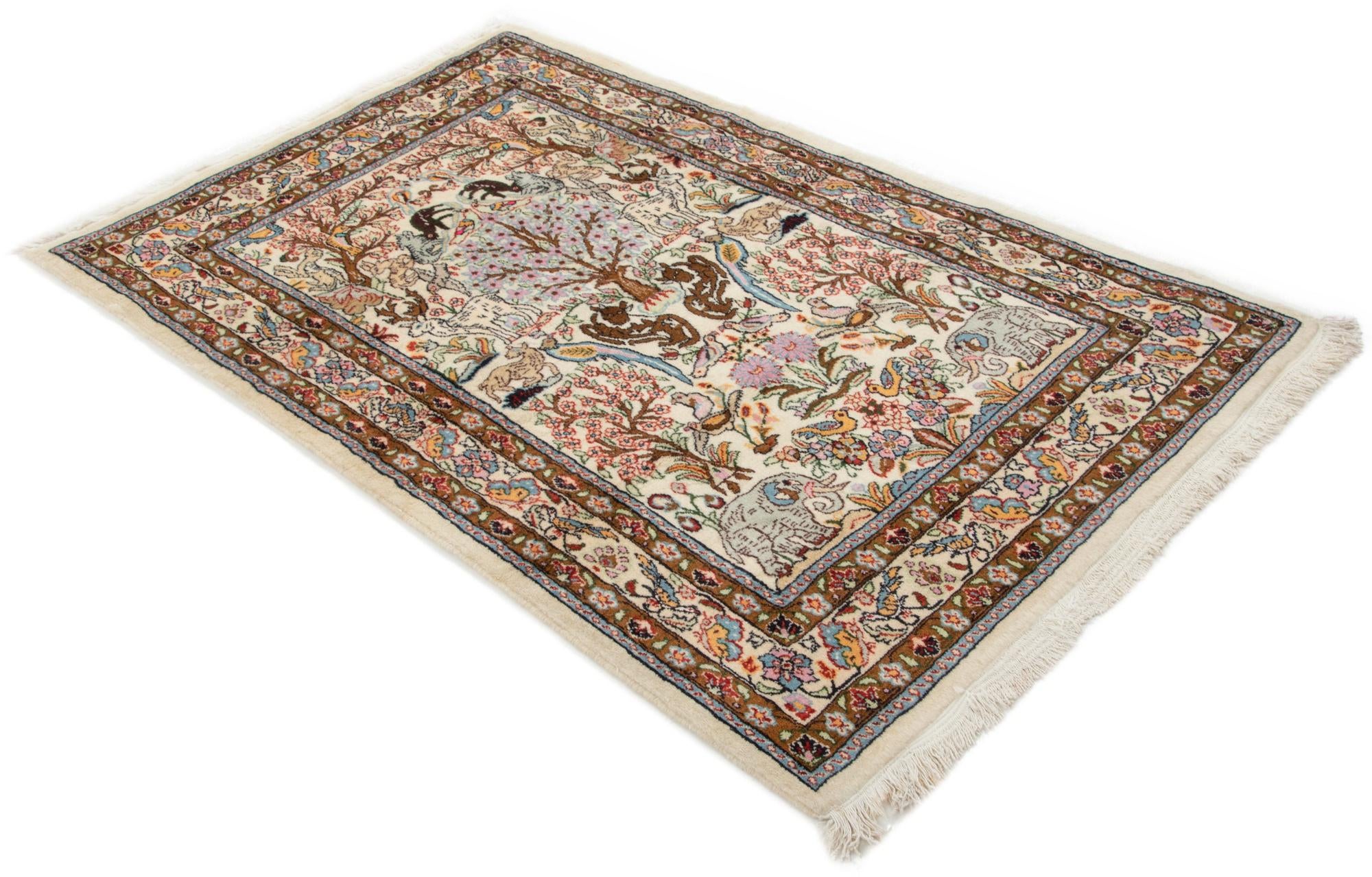3' 2 x 5' 1 Hand Knotted Tabriz Persian Wool Rug