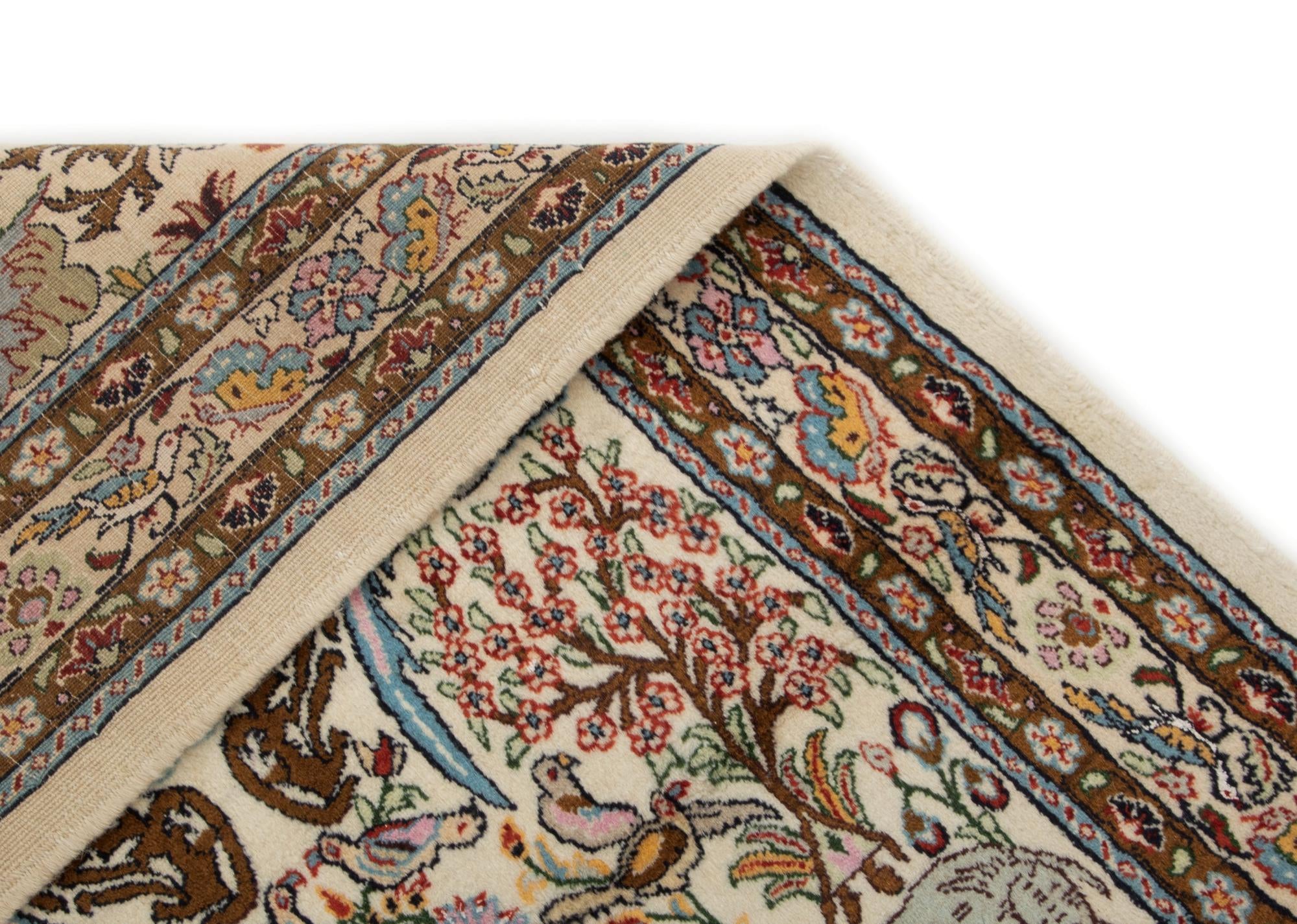 3' 2 x 5' 1 Hand Knotted Tabriz Persian Wool Rug