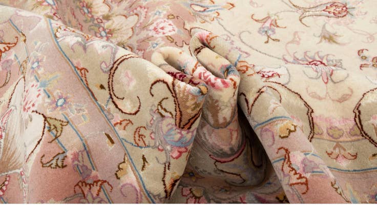 Detail image of 5' 1 x 6' 11 Hand Knotted Tabriz Persian Rug