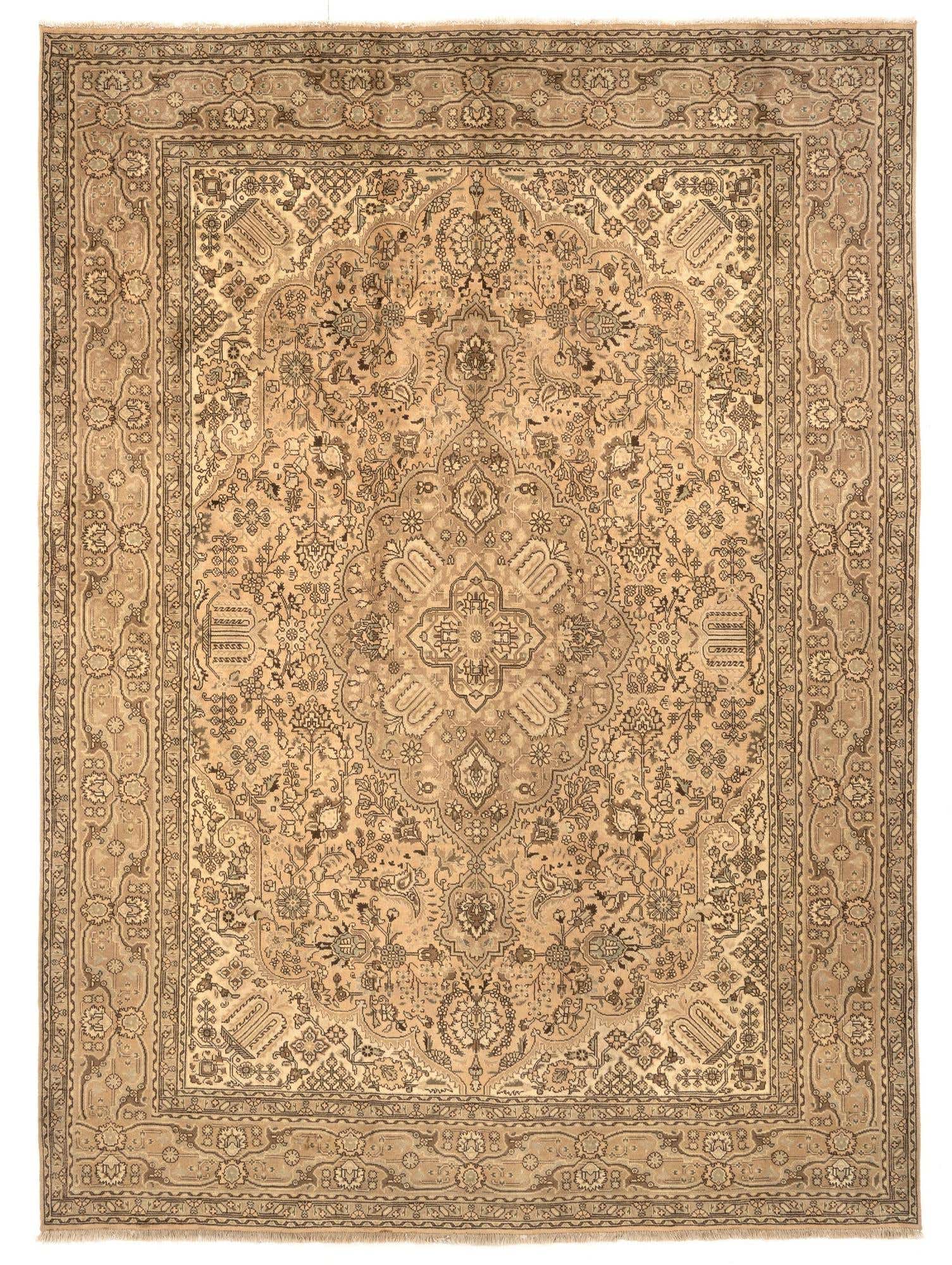 8' 1 x 11' 2 Hand Knotted Tabriz Persian Wool Rug
