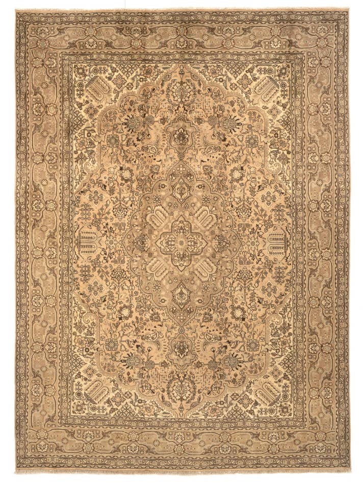 Detail image of 8' 1 x 11' 2 Hand Knotted Tabriz Persian Wool Rug