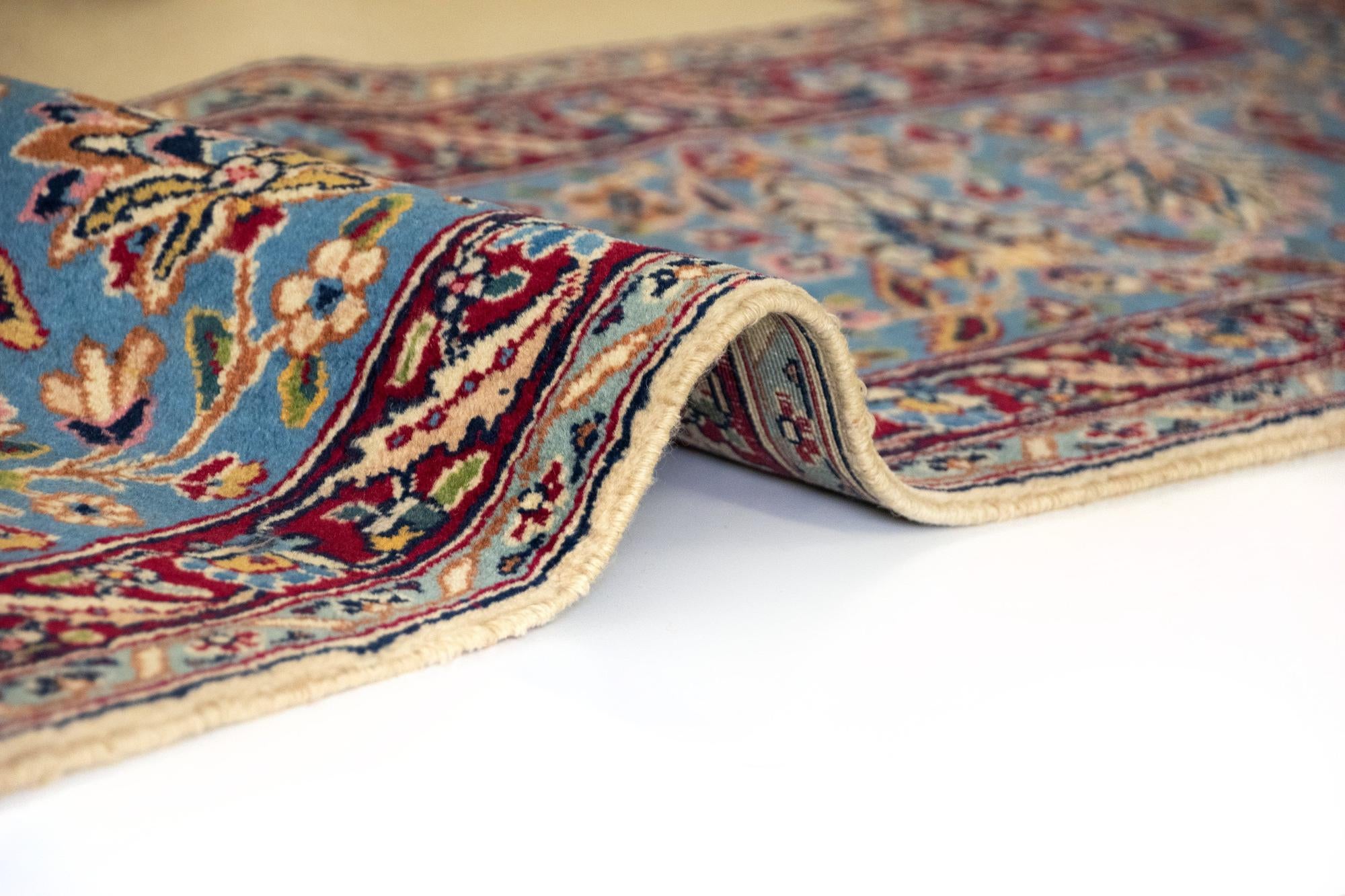 7' 3 x 9' 9 Hand Knotted Tabriz Persian Wool Rug