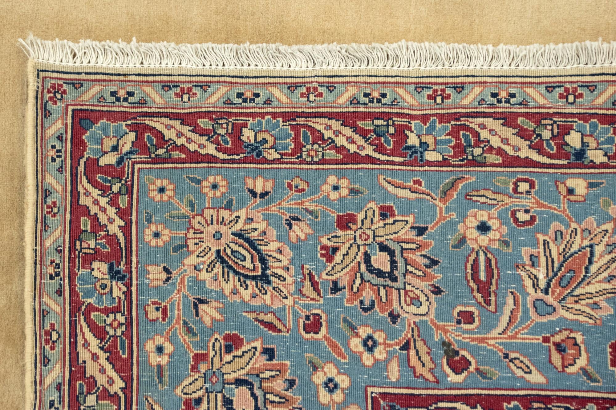 7' 3 x 9' 9 Hand Knotted Tabriz Persian Wool Rug