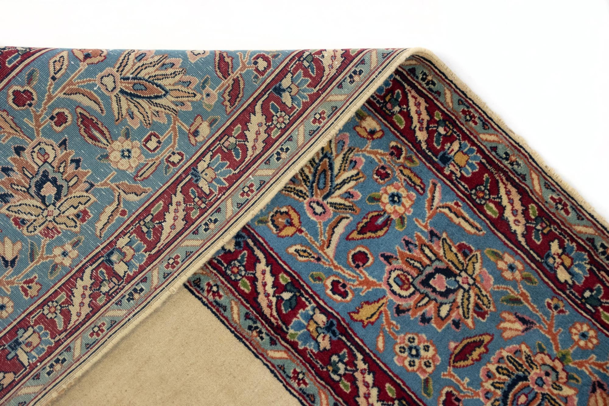 7' 3 x 9' 9 Hand Knotted Tabriz Persian Wool Rug