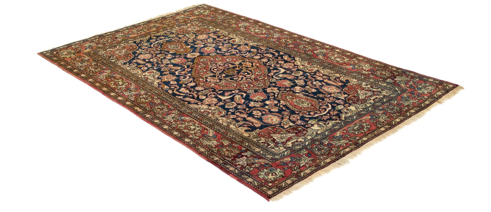 4' 6 x 6' 11 Hand Knotted Tabriz Persian Wool Rug