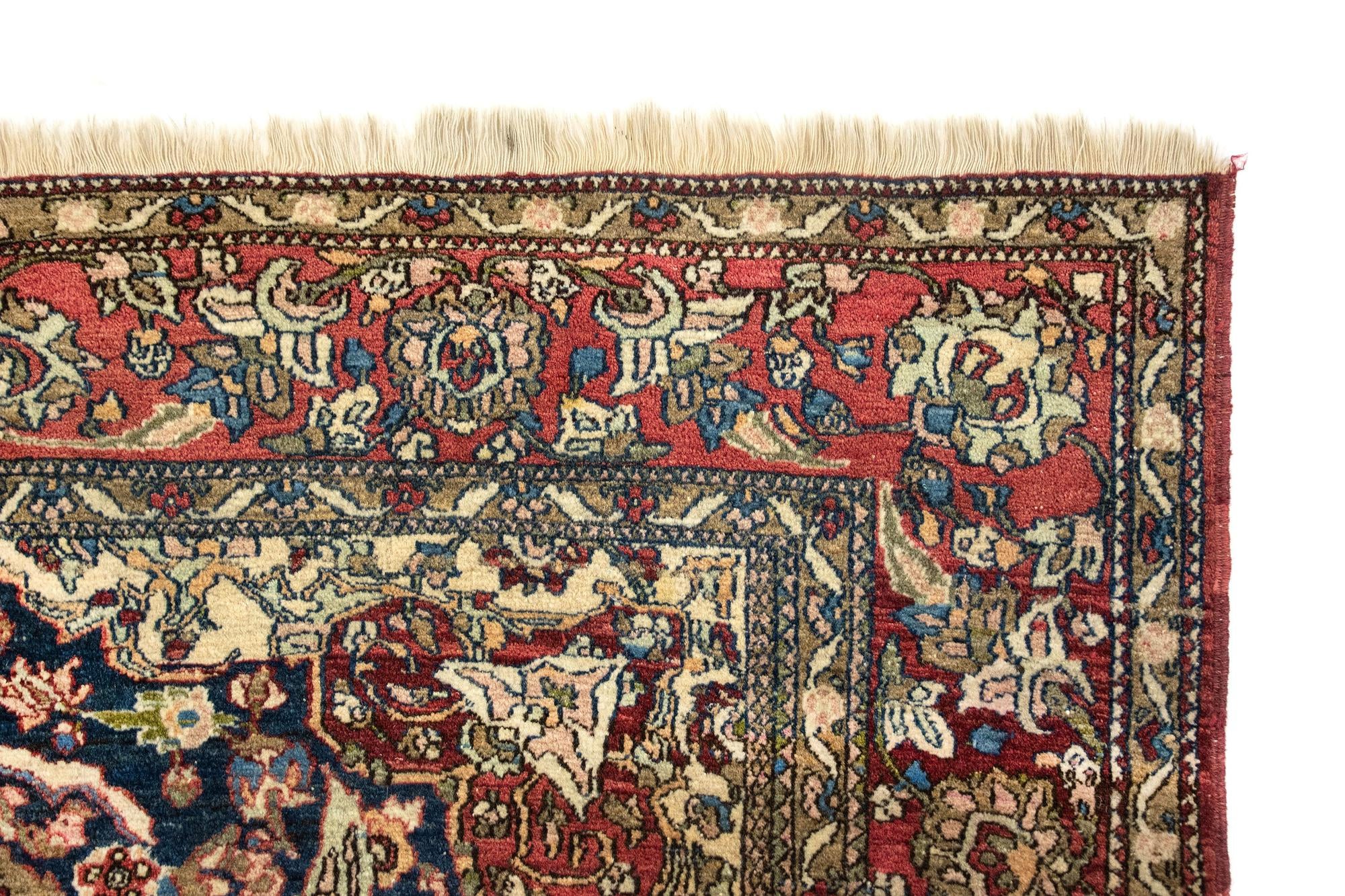 4' 6 x 6' 11 Hand Knotted Tabriz Persian Wool Rug