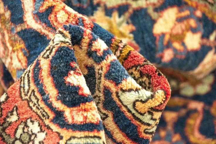 Detail image of 4' 6 x 6' 11 Hand Knotted Tabriz Persian Wool Rug