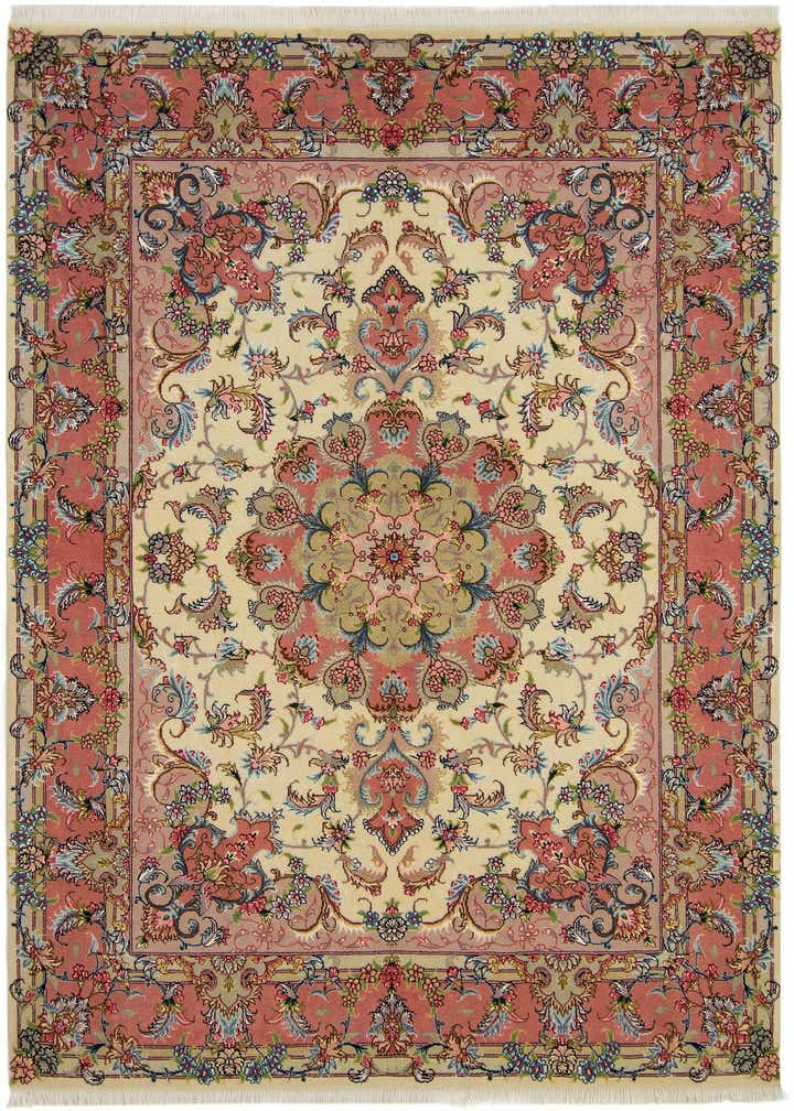 5' 2 x 7' 2 Tabriz Wool Rug