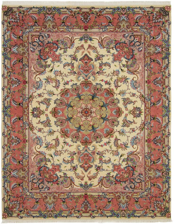 Detail image of 5' 2 x 7' 2 Tabriz Wool Rug