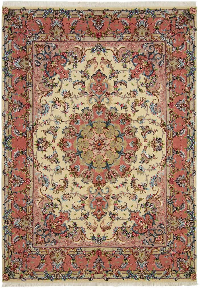 5' 2 x 7' 2 Tabriz Wool Rug