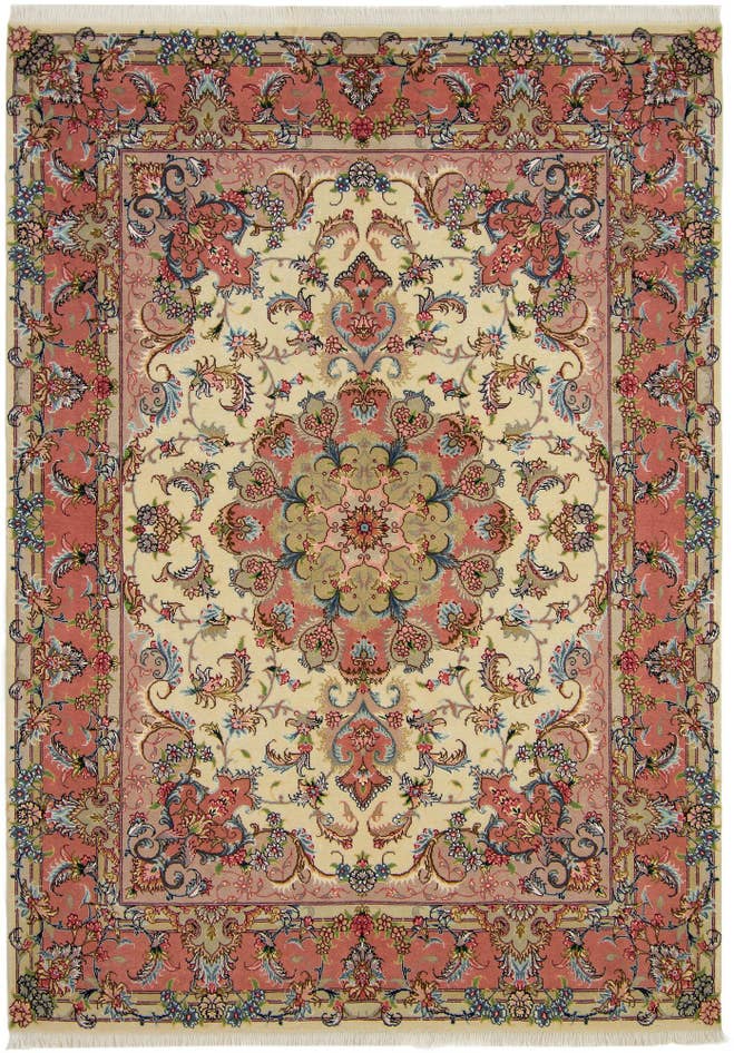 Detail image of 5' 2 x 7' 2 Tabriz Wool Rug