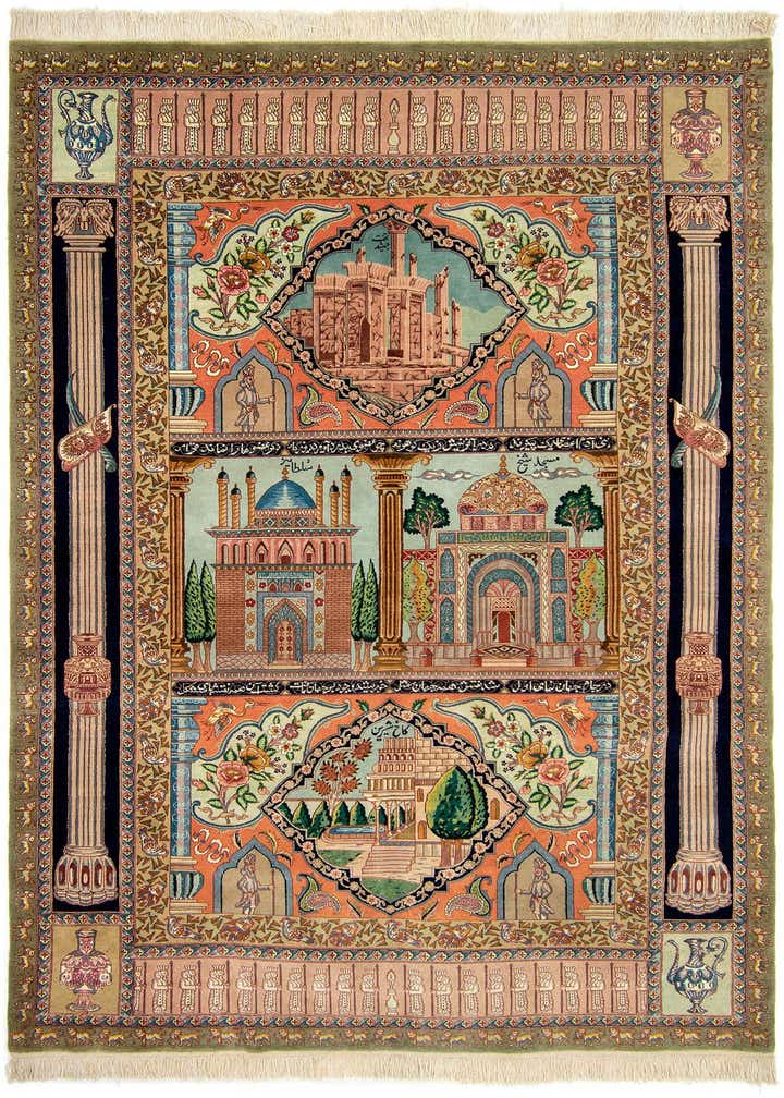 5' 8 x 8' 8 Hand Knotted Tabriz Persian Rug