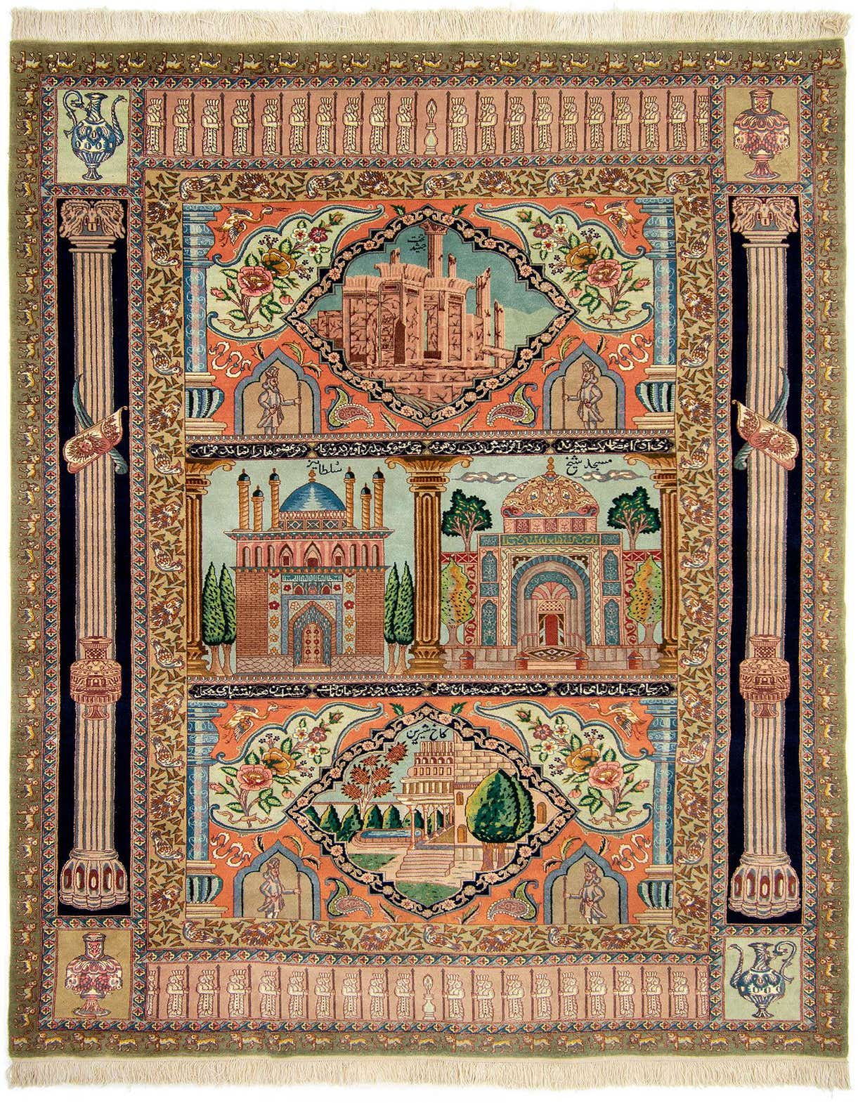 5' 8 x 8' 8 Hand Knotted Tabriz Persian Rug