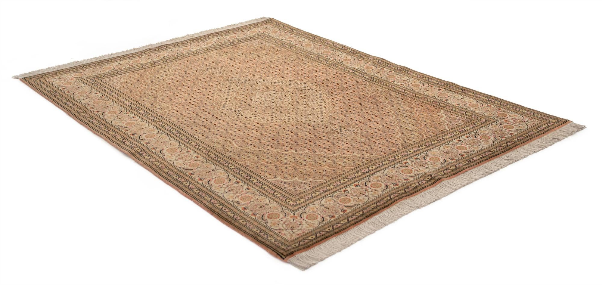 4' 9 x 6' 4 Hand Knotted Tabriz Rug