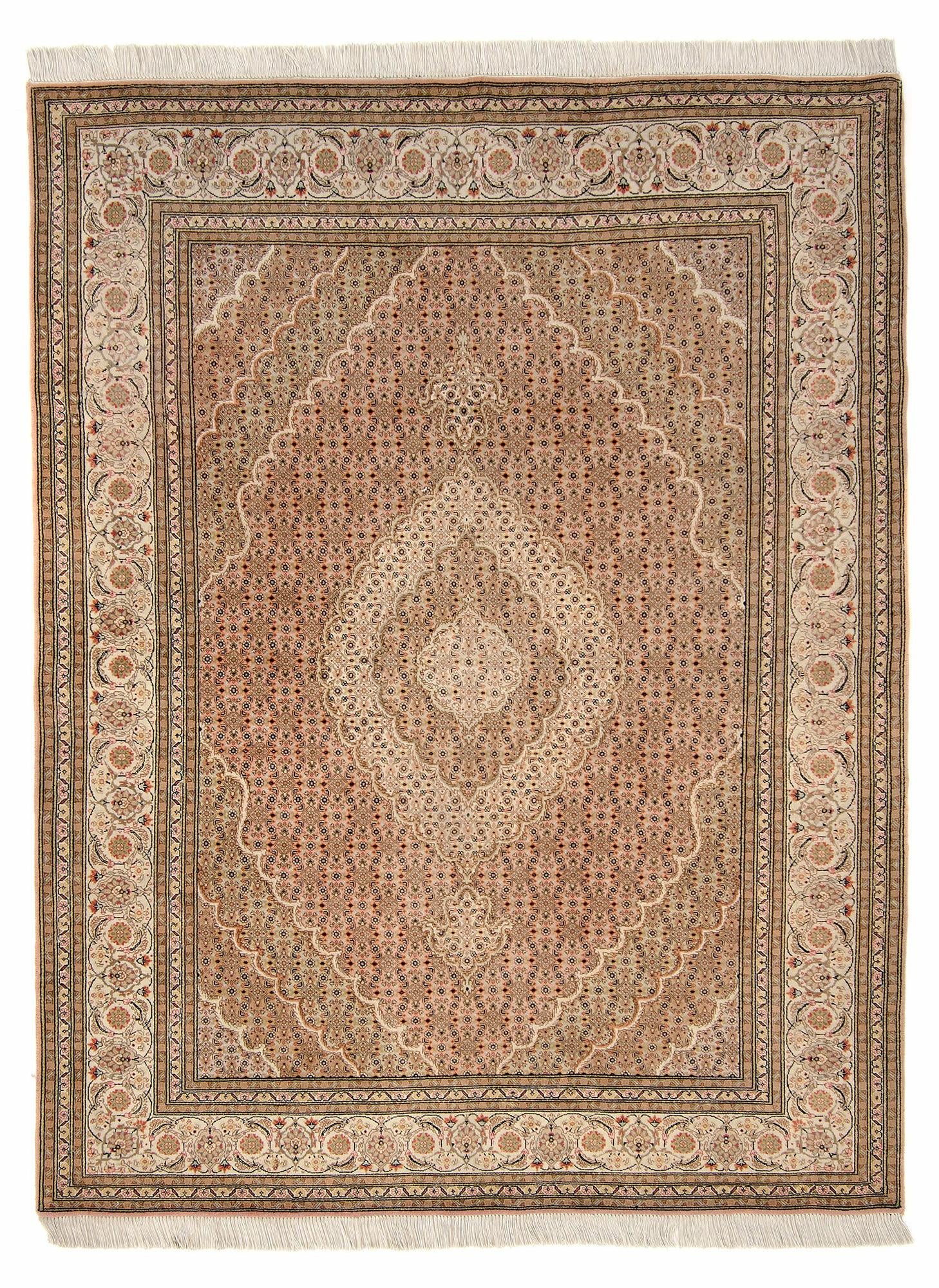 4' 9 x 6' 4 Hand Knotted Tabriz Rug