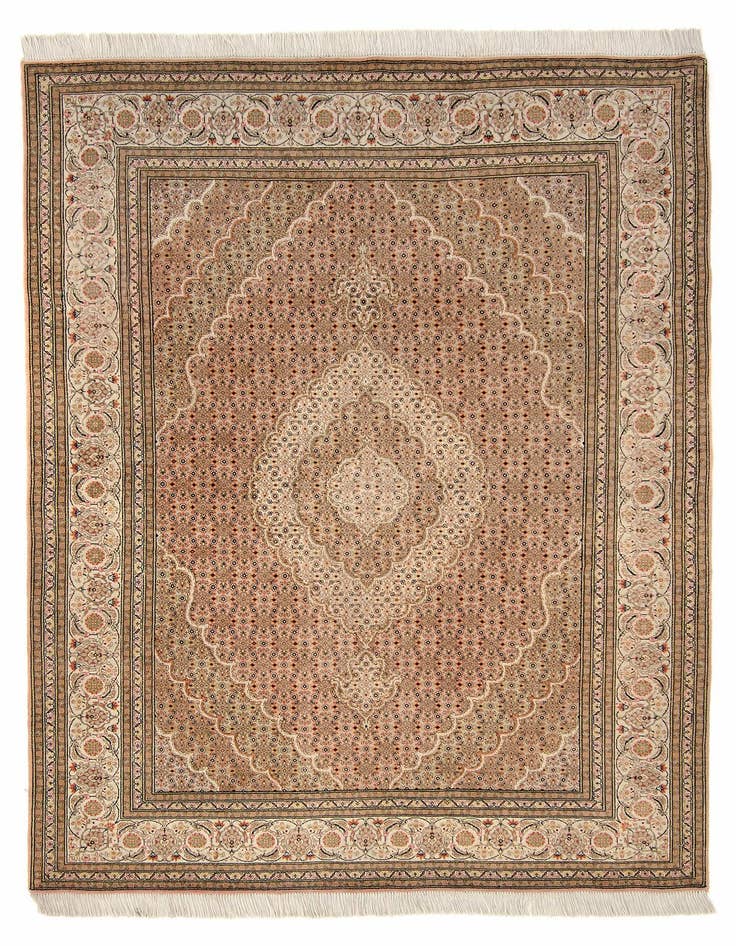 Detail image of 4' 9 x 6' 4 Hand Knotted Tabriz Rug