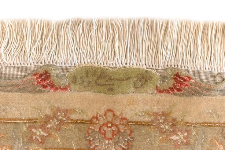 Detail image of 4' 11 x 6' 8 Hand Knotted Tabriz Persian Wool Rug