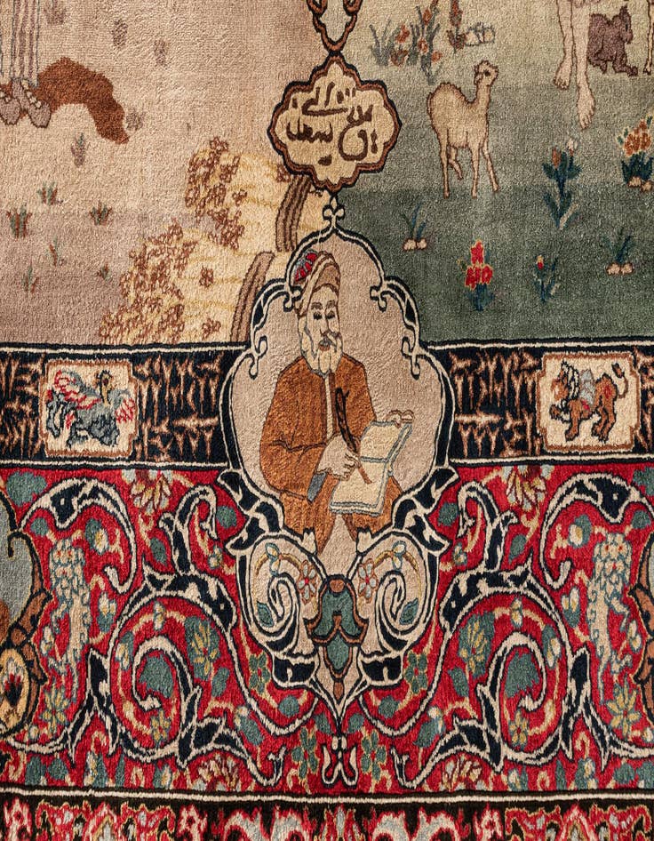 Detail image of 6' 2 x 9' Tabriz Rug