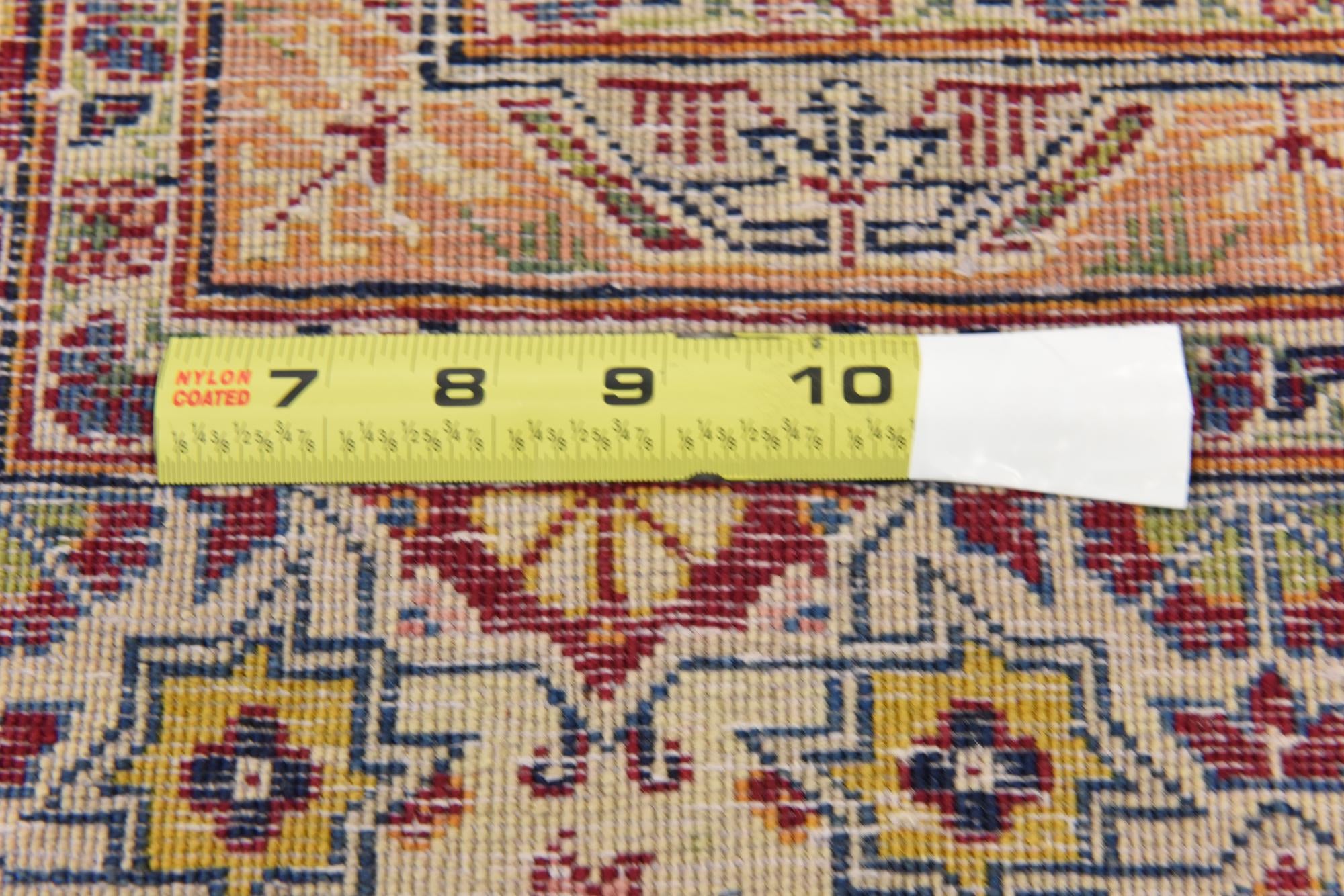 7' x 10' 9 Hand Knotted Tabriz Persian Rug