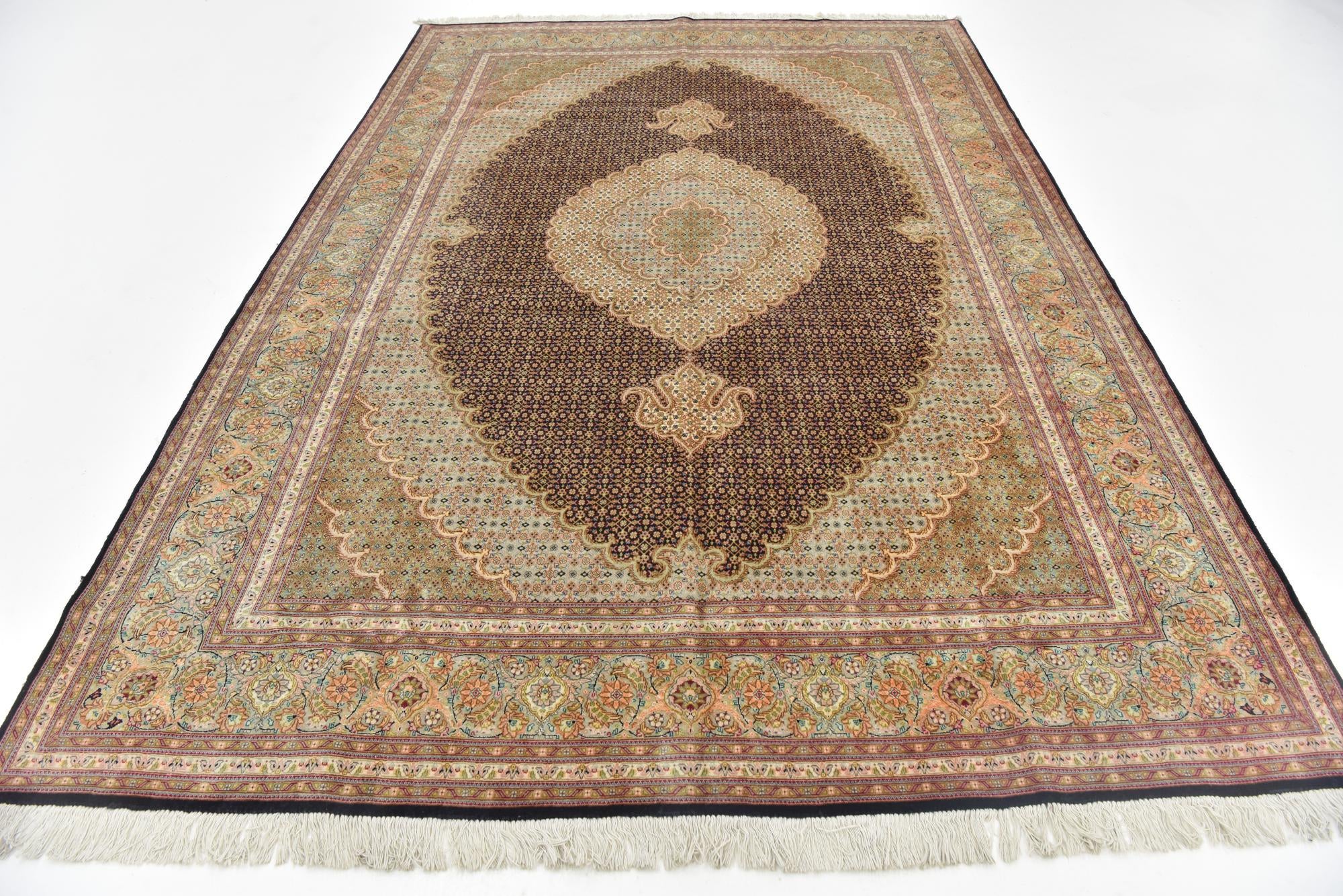 6' 8 x 9' 9 Hand Knotted Tabriz Persian Rug