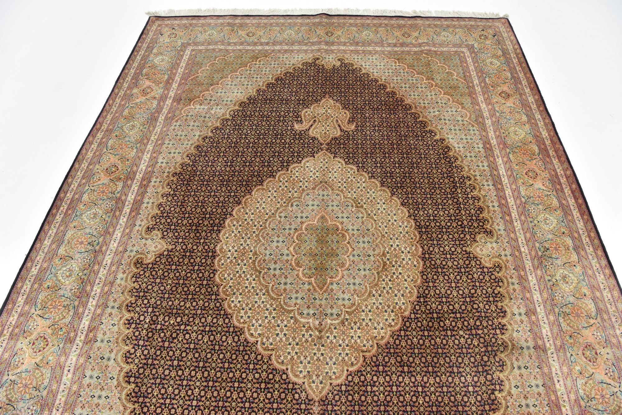 6' 8 x 9' 9 Hand Knotted Tabriz Persian Rug
