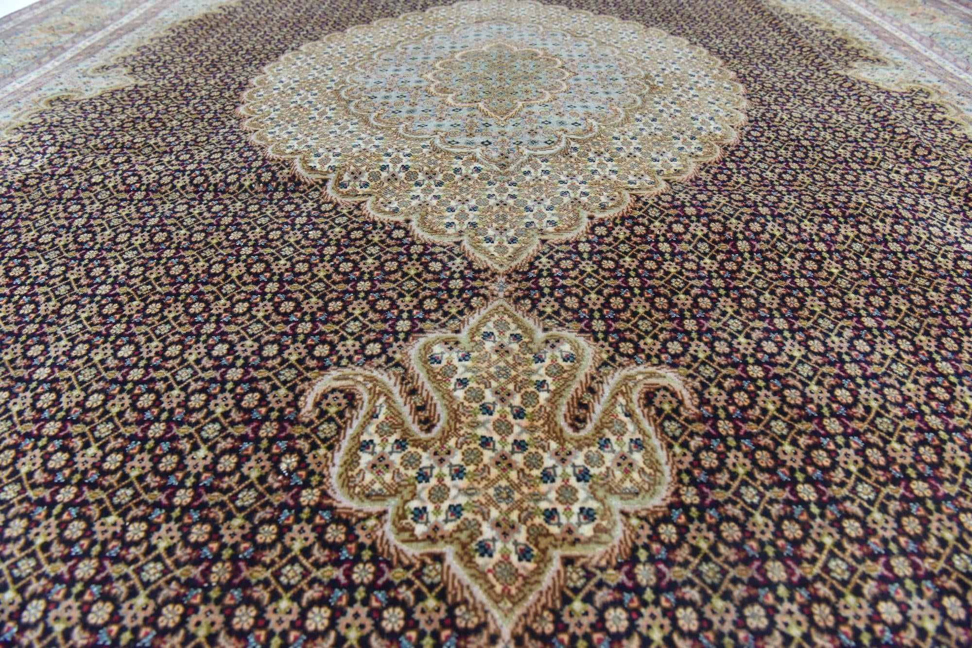 6' 8 x 9' 9 Hand Knotted Tabriz Persian Rug