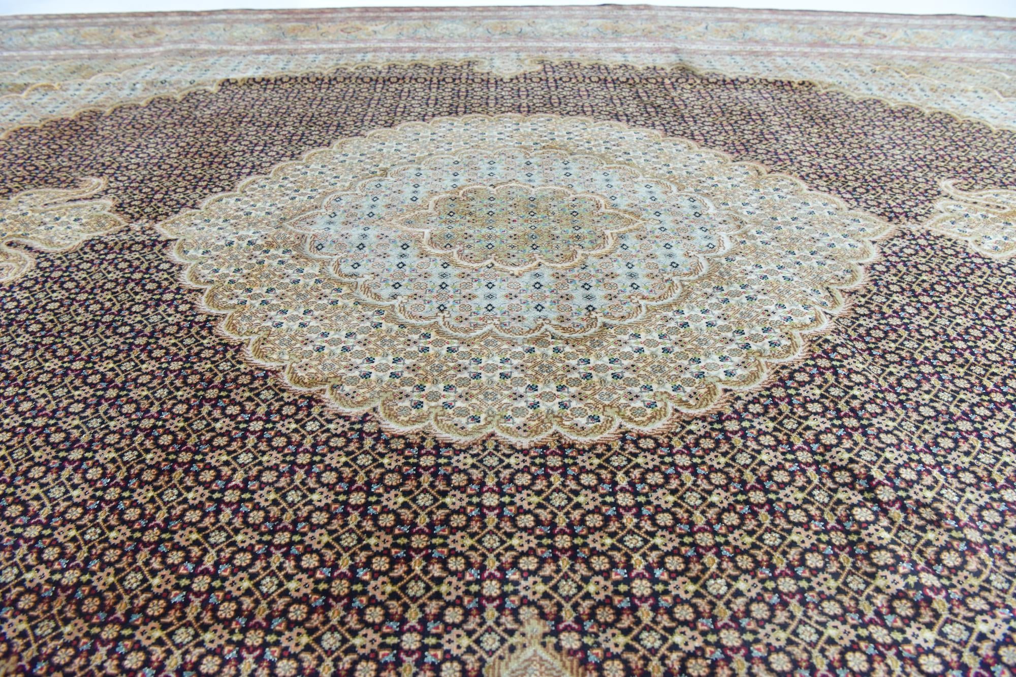 6' 8 x 9' 9 Hand Knotted Tabriz Persian Rug