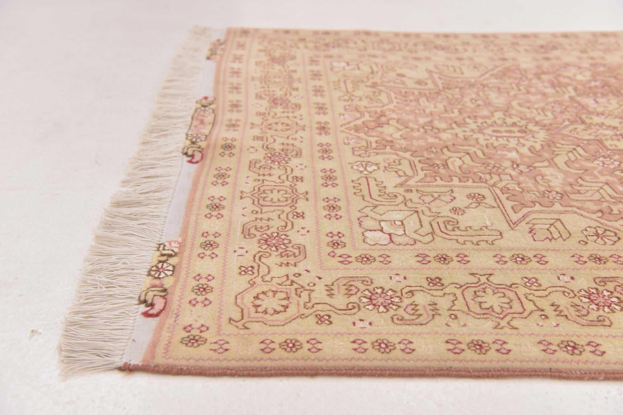 3' 4 x 5' 1 Hand Knotted Tabriz Persian Rug
