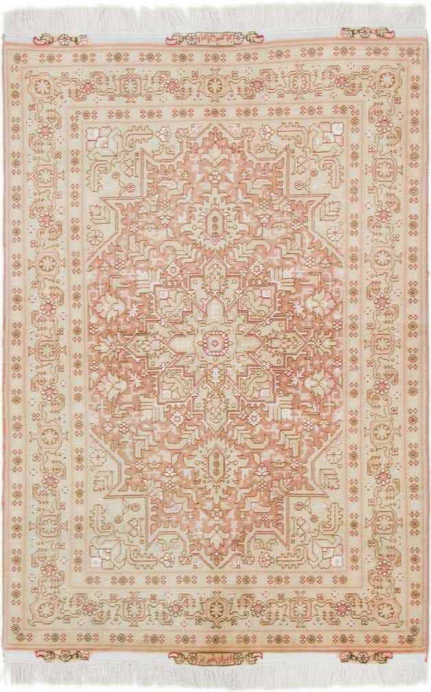 3' 4 x 5' 1 Hand Knotted Tabriz Persian Rug