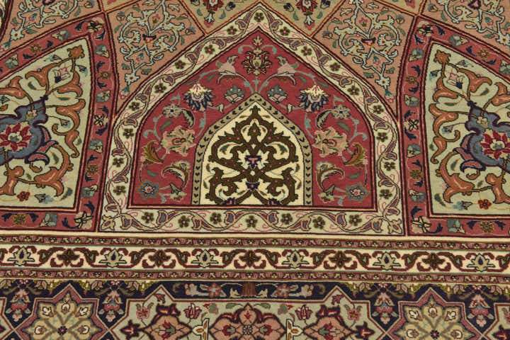 6' 8 x 10' 1 Hand Knotted Tabriz Persian Rug